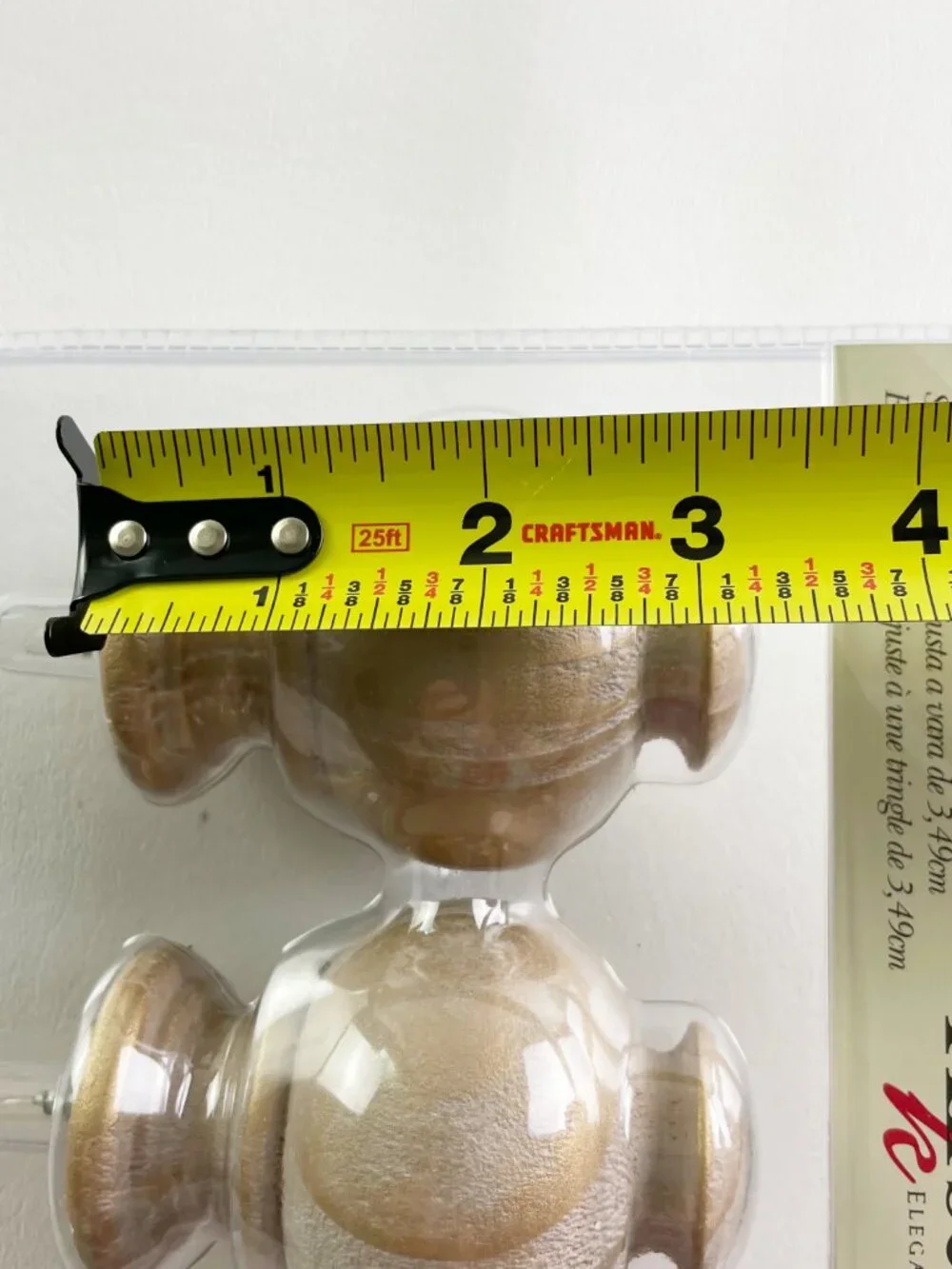 Kirsch Wood Soft Gold Button Ball Finials 1 3/8